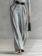 | White Trim High-neck Set
