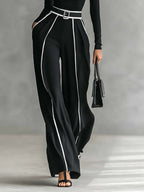 | White Trim High-neck Set