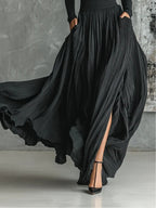 | Black Pleated Skirt Set