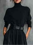| Black Turtleneck Set