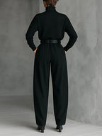 | Black Turtleneck Set