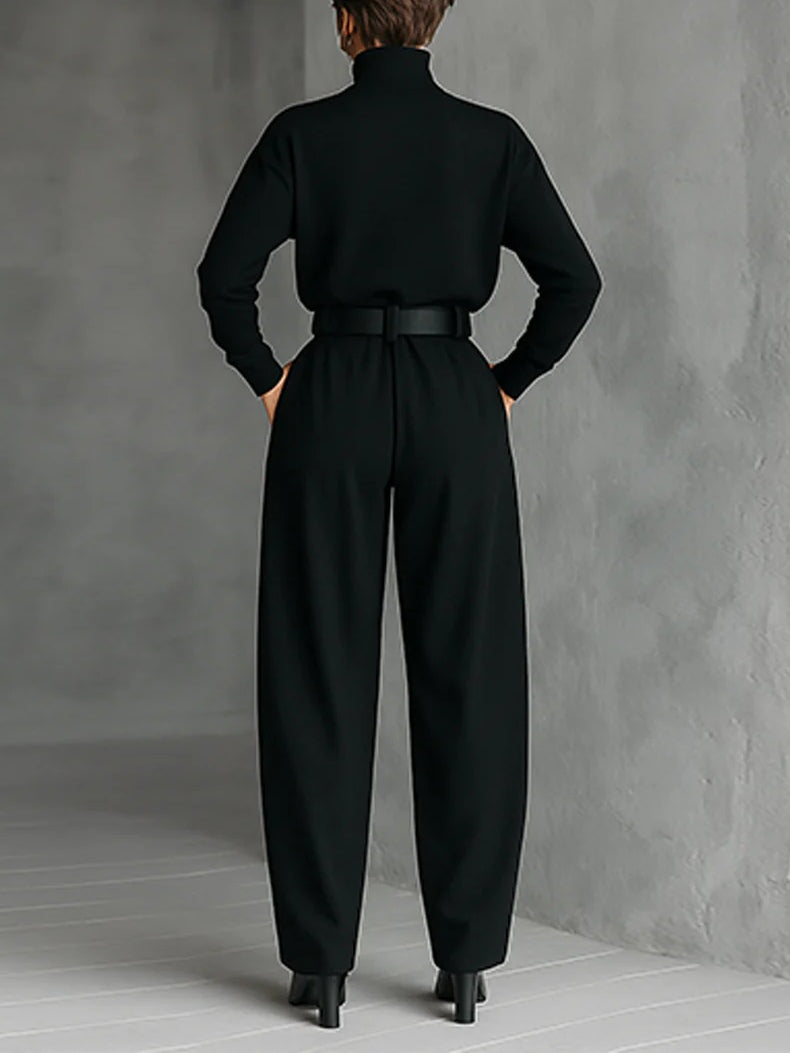 | Black Turtleneck Set