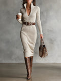 | Belted Fitted Dress
