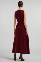 Aaros Red Small Fragrance Maxi Dress