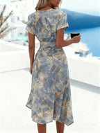 Women's Printed Graffiti Short Dress
