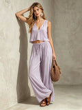 Macaron Solid Color Two-piece Set