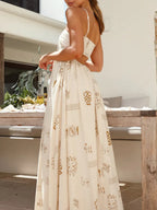 Chill Vibes Open - Back Spaghetti Strap Maxi Dress