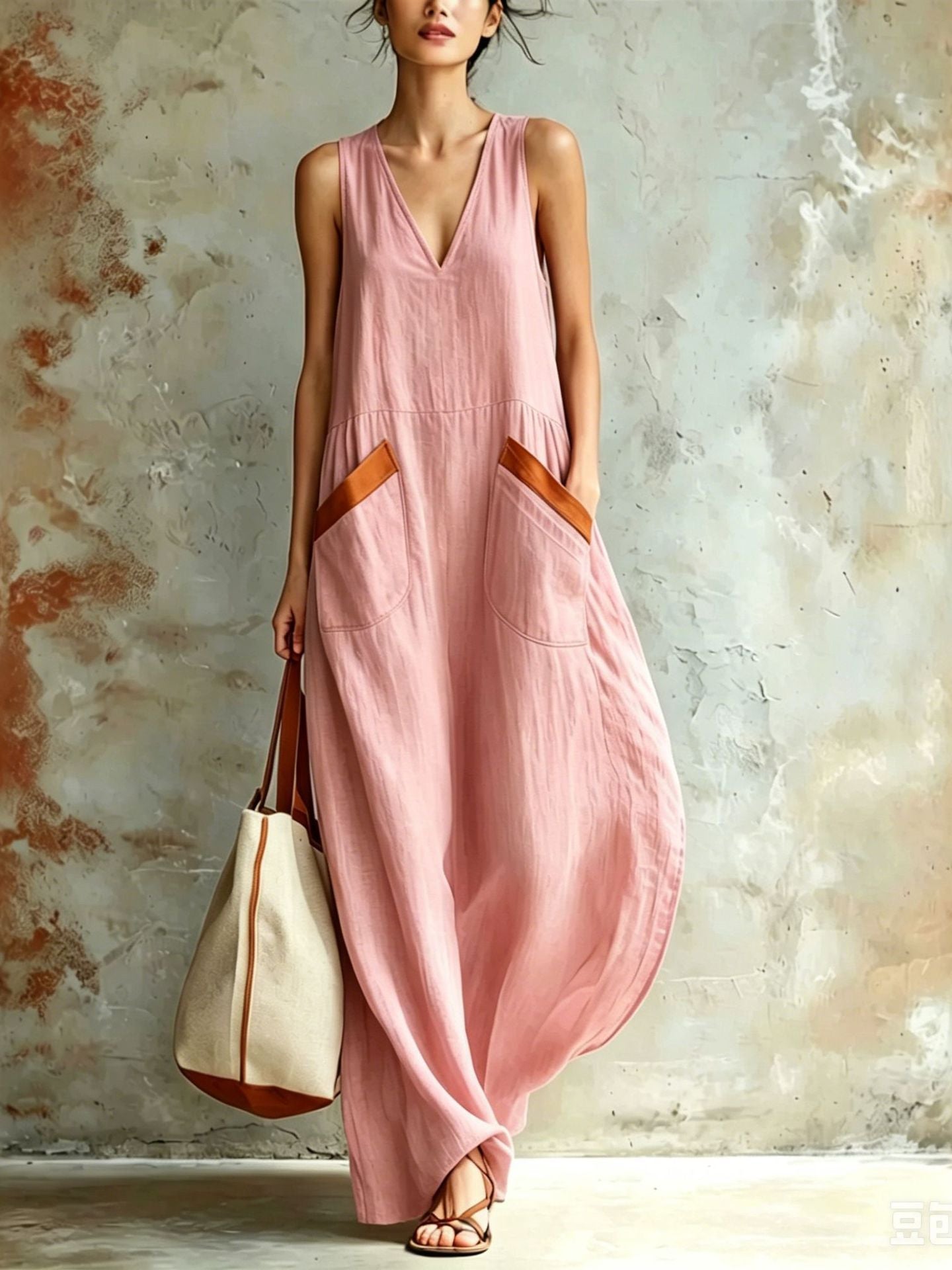 Solid Color Versatile Jumpsuit