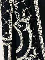 NAUTA Pearls Beaded Blazer Dress in Black