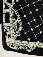 NAUTA Pearls Beaded Blazer Dress in Black
