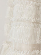 LANTE Ruffle Dress in Ivory