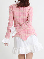 SANE Tweed Dress & Skirt Set in Pink