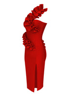 TALILA Ruffled Midi Dress