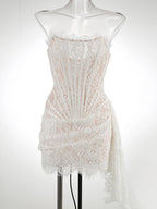 ANGELIC Mini Dress in White