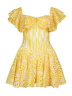 MINELE Mini Dress in Yellow