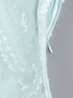 SAHARA Sequins Maxi Dress in Mint