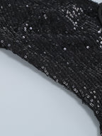 NIKA Sequin Mini Dress in Black