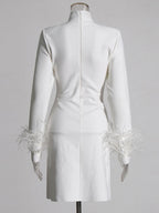 ANNETE Mini Dress in White