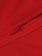 BRIGHTON Slit Dress in Red