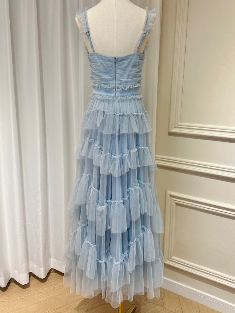 NILA Tulle Maxi Dress in Columbia