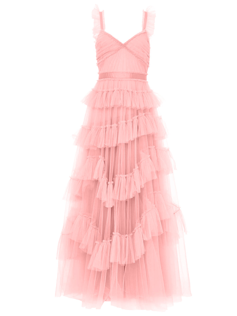 NILA Tulle Maxi Dress in Pink