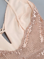 NIKA Sequin Mini Dress in Apricot