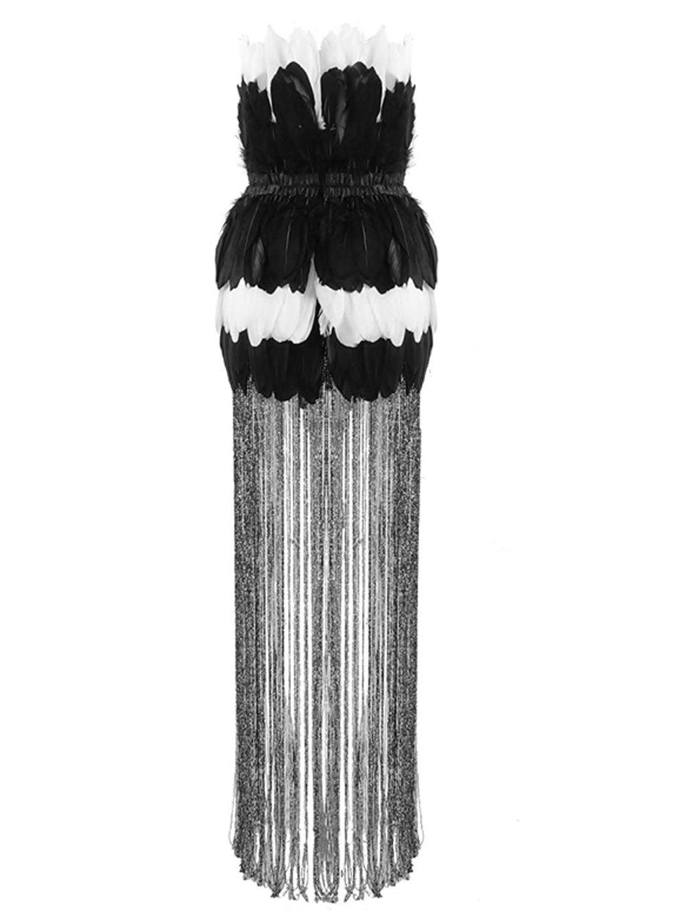 SO LIBERTY Feathers Tassel Dress