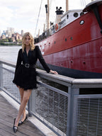 FIFTH AVE Feathers Mini Dress