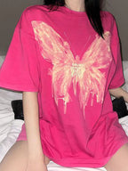 Street Butterfly Oversized Short Sleeve Tee