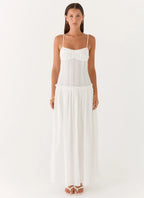 Jacinda Drop Waist Maxi Dress - Ivory