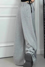 Gray Ribbon Dance Relaxed Sweat Pants