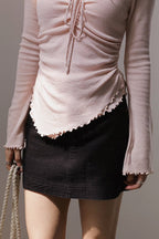 Retro Corduroy A-Line Skirt