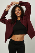 Zip Up Collared Casual Jacket