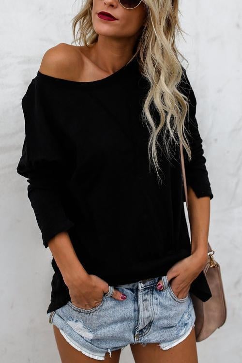 Long Sleeve Plain T-shirt