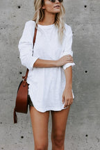 Solid Long Sleeves Cozy T-shirt