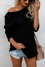 Solid Long Sleeves Cozy T-shirt