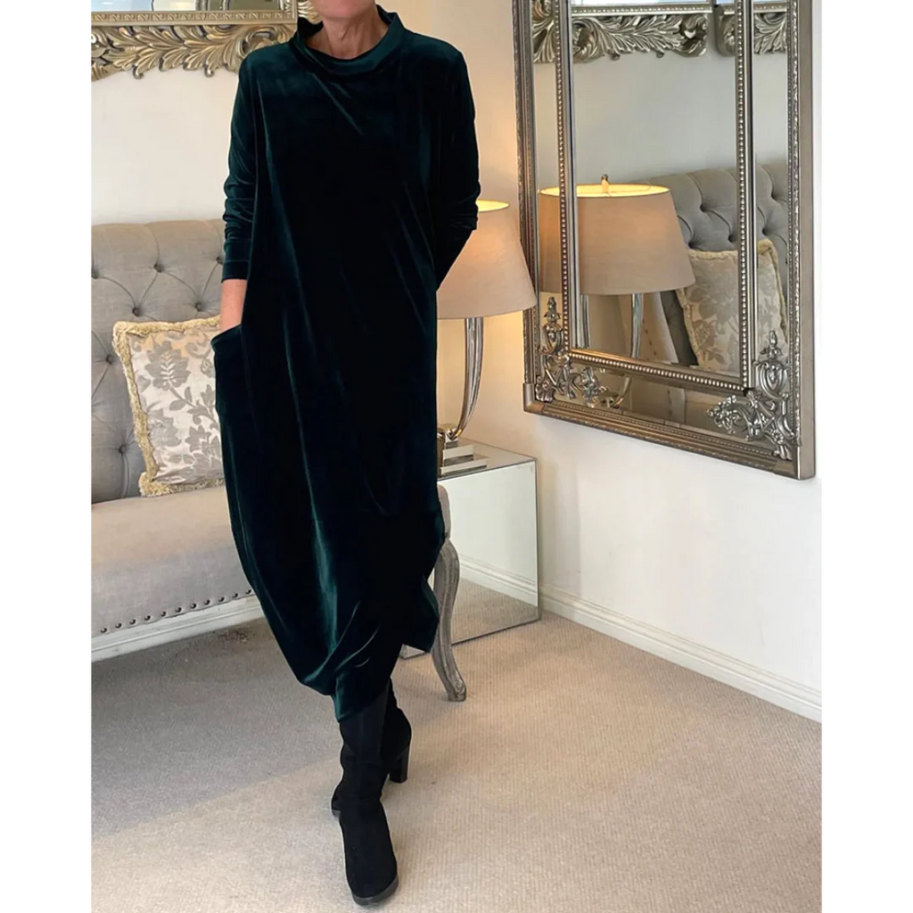 Galatea Chic Dress with Pockets Evening Wear Edit