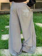 Stripe Star Print Sweatpants
