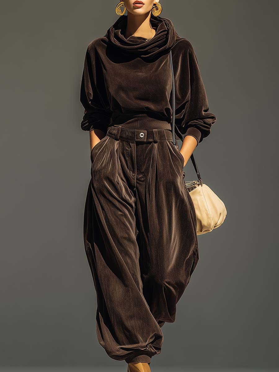 | Brown Velvet Set