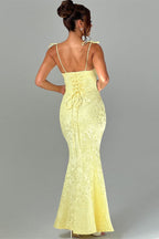 Sash Backless Mermaid Dress
