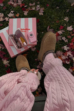 Solid Cable Knit Cozy Cuffed Ankle Pants