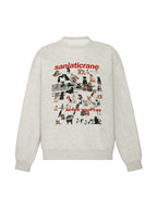 Puppy Cat Print Loose Sweatshirt