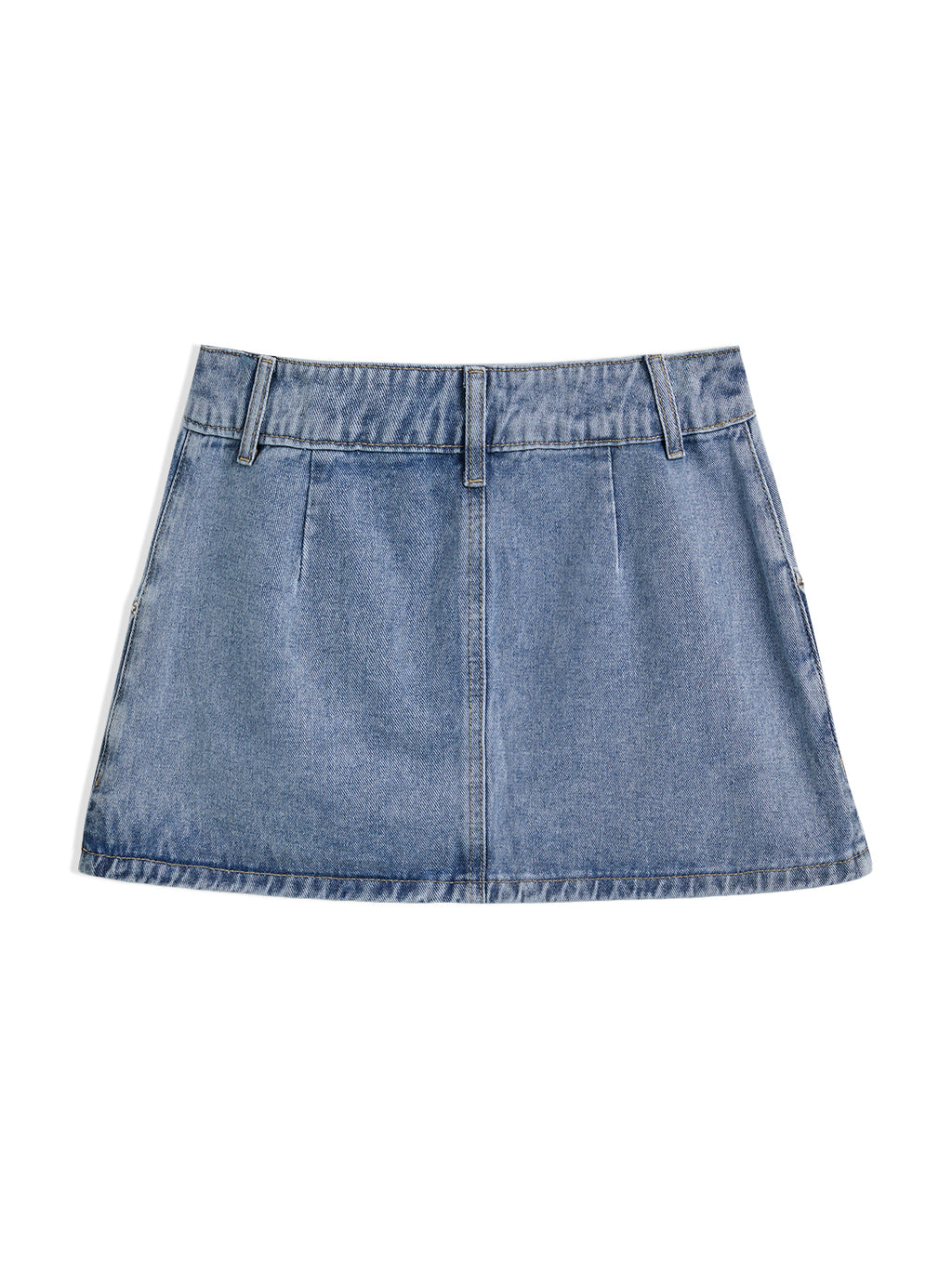 Vintage Blue Micro Denim Skirts