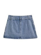 Vintage Blue Micro Denim Skirts