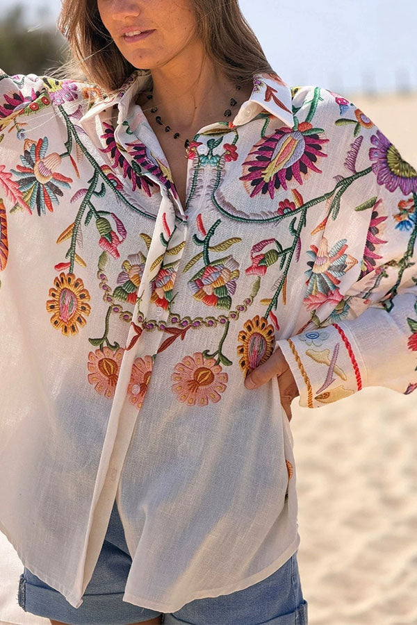 Wanderlust Floral Print Casual Shirt