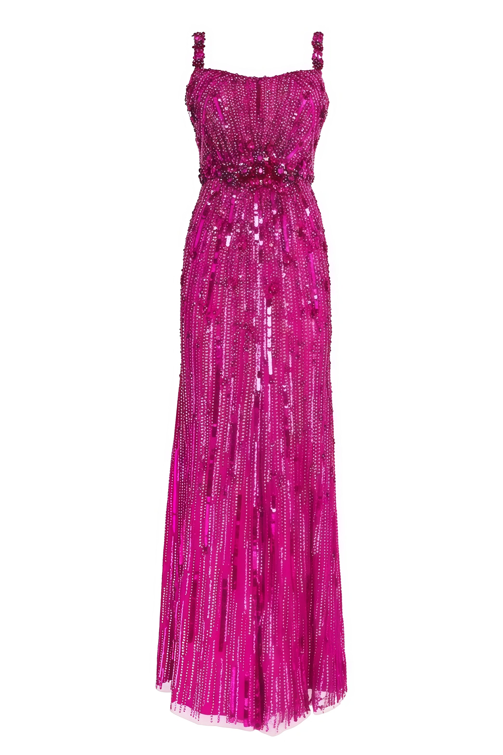 Willa Pink Sequin Embellished Maxi Dress