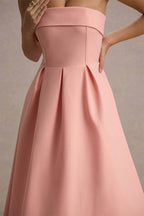 Celine Strapless Midi Dress