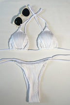 Solid Tie Side Bikini Set