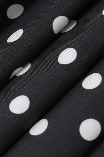 Polka Dot Halter Neck Skater Fit and Flare Mini Dress