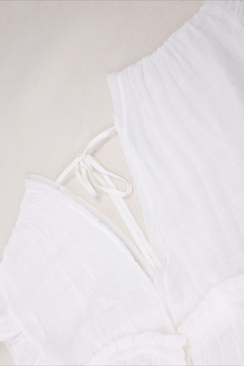 Deep V Neck Ruffle Sleeve Drawstring Waist Button Front Pocket Maxi Dress